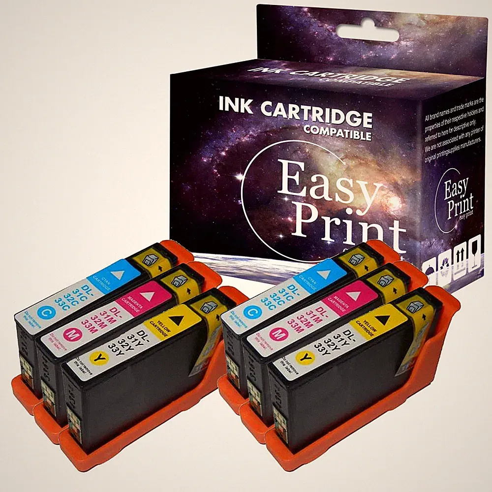 6PK Ink Cartridge for Dymo 31 32 33 34 V525w V725w All-in-One Series Printer