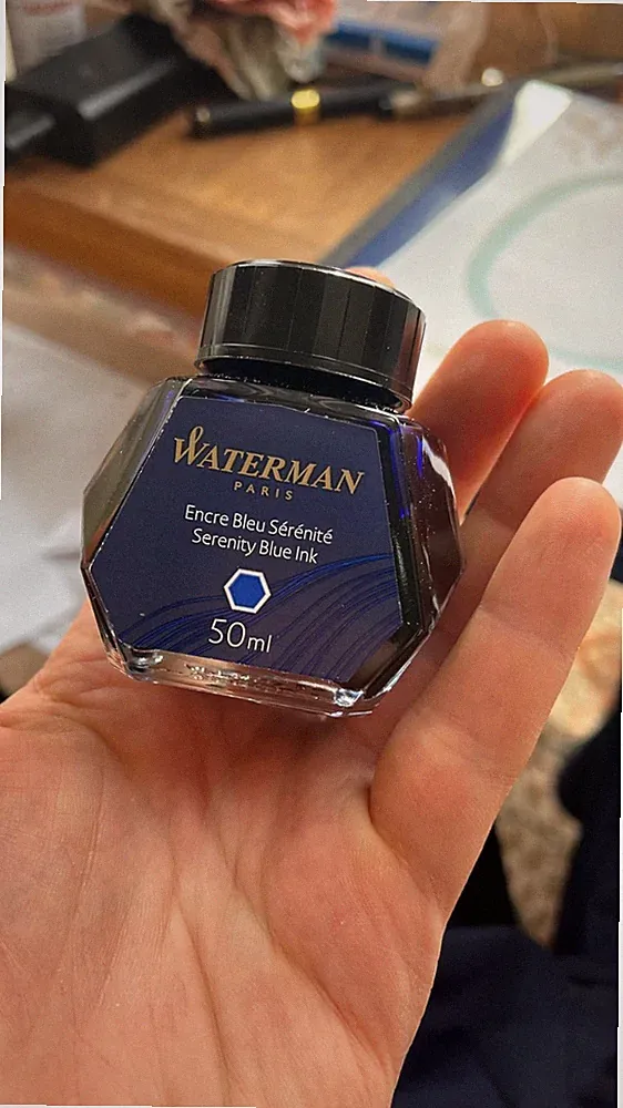 Serenity Blue Fountain Pen Ink 50ml Bottle Refillable Smooth Writing 1 Pack, New