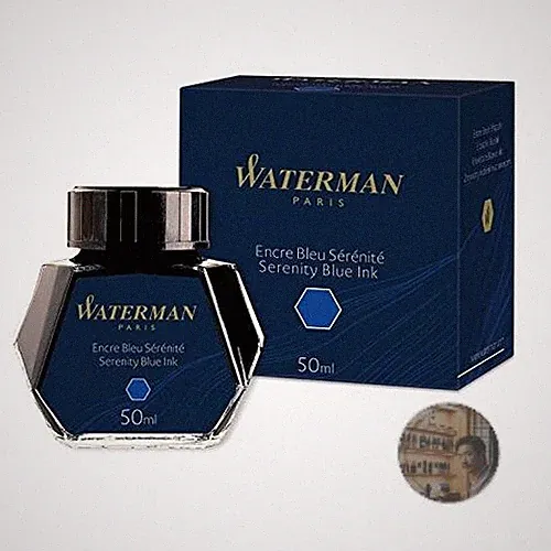 Waterman Serenity Blue Florida Blue Fountain Pen Ink Bottle 50ml New